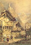 Prout, Samuel Alpine Village china oil painting reproduction